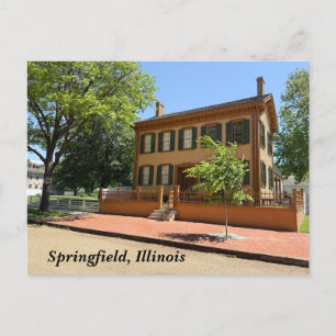 Lincoln Zuhause Historic Site Feiertagspostkarte