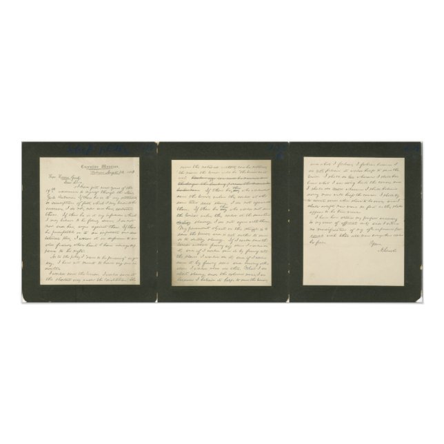 Lincolns berühmter Brief an Greeley Fotodruck (Vorne)