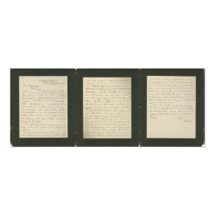 Lincolns berühmter Buchstabe nach Greeley Fotodruck