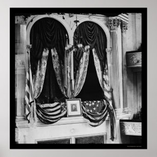 Lincolns Kasten am Ford-Theater 1865 Poster