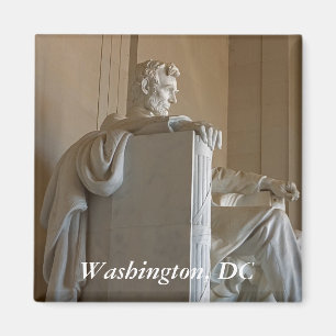 Lincolns Statue-Magnet seitlich Magnet