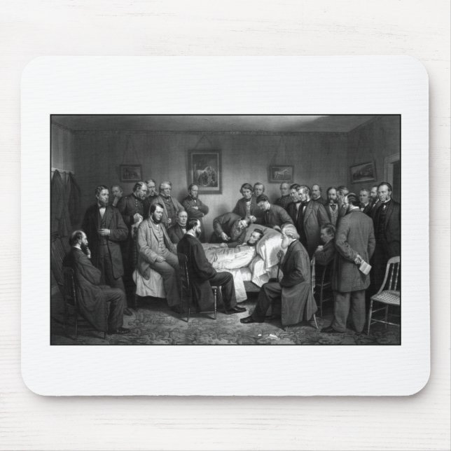 Lincolns Sterbebett Mousepad (Vorne)