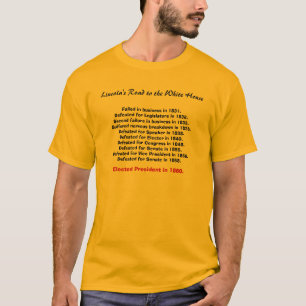 Lincolns Straße zum Weißen Haus, versagt in den T-Shirt
