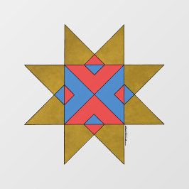 Lincolnshire Auseklis Witch Mark Fensteraufkleber