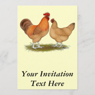 Lincolnshire Buff Chickens Einladung