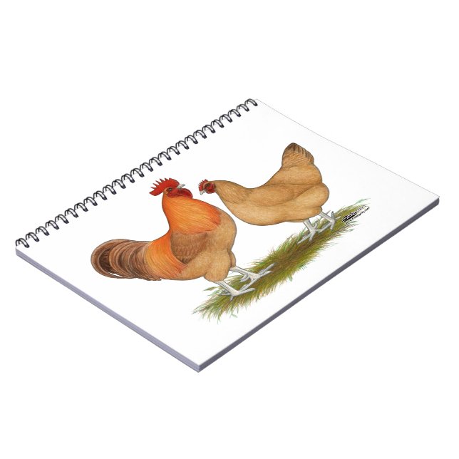 Lincolnshire Buff Chickens Notizblock (Linke Seite)