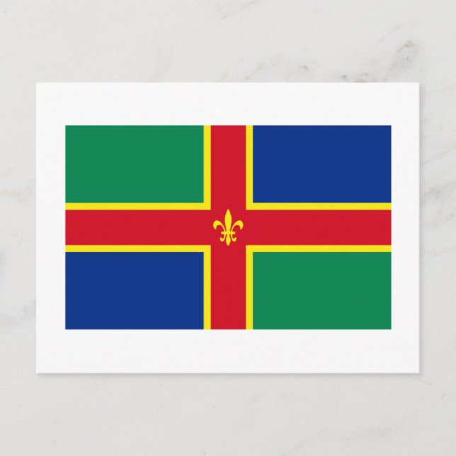 Lincolnshire Flag Postkarte (Vorderseite)