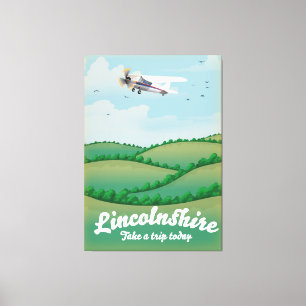 Lincolnshire "Nimm heute eine Reise mit!" Leinwanddruck