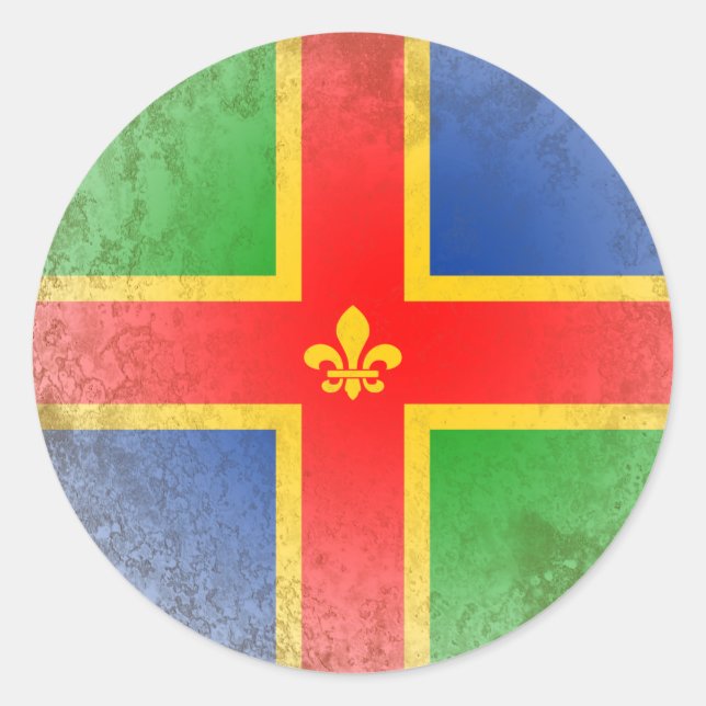 Lincolnshire Runder Aufkleber (Vorderseite)