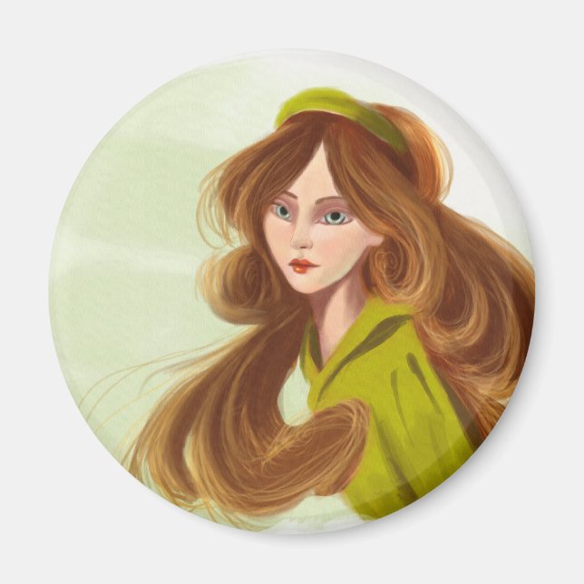 Linda Round Magnet (Vorne)