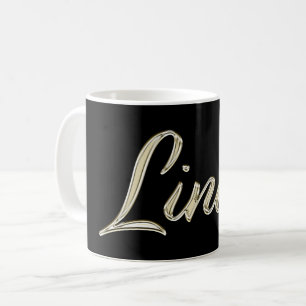 Linda white gold Handwriting Tasse Kaffeetasse