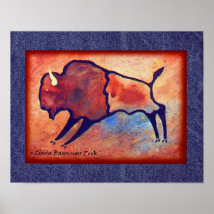 Lindas Buffalo Stylized Poster