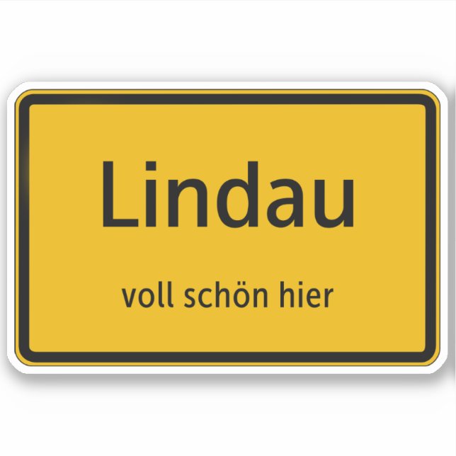 Lindau Aufkleber Sticker Autoaufkleber (Vorderseite)