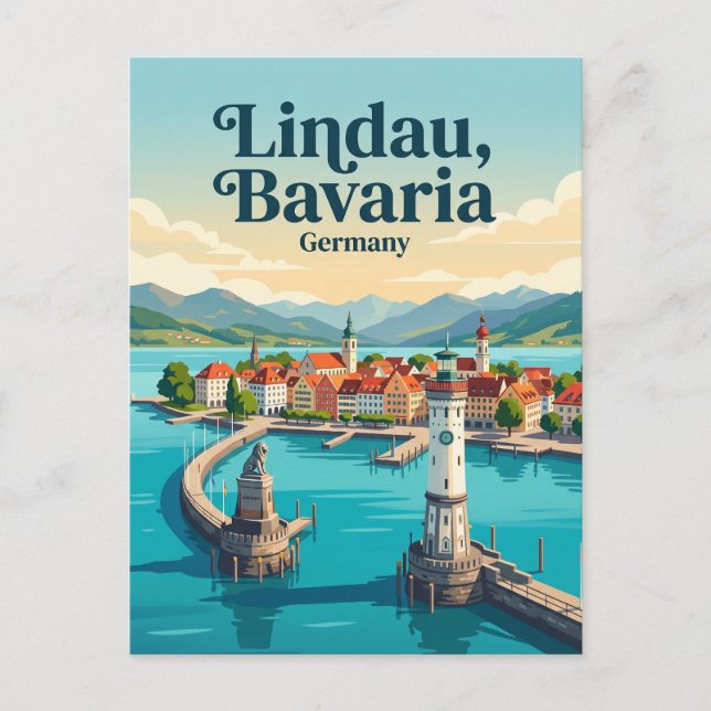 Lindau Deutschland Postkarte (Vorderseite)