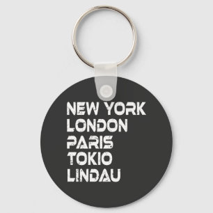 Lindau New York London Paris Tokio Schlüsselanhänger