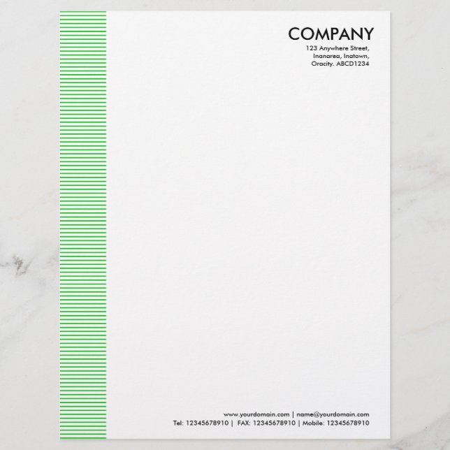 Linde Margin - Spring Green Briefbogen (Vorderseite)