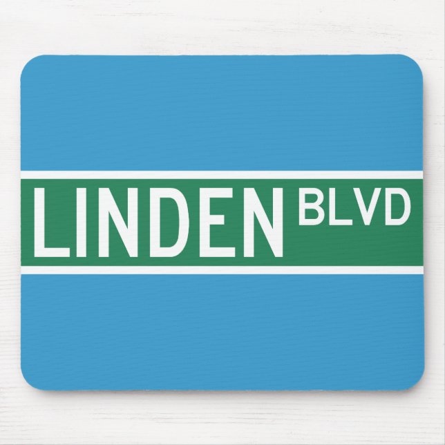 Linden Boulevard Sign Mousepad (Vorne)