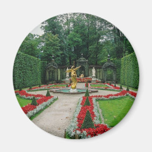 Lindenhof Schloss, Blumen des Bayerns, Deutschland Magnet