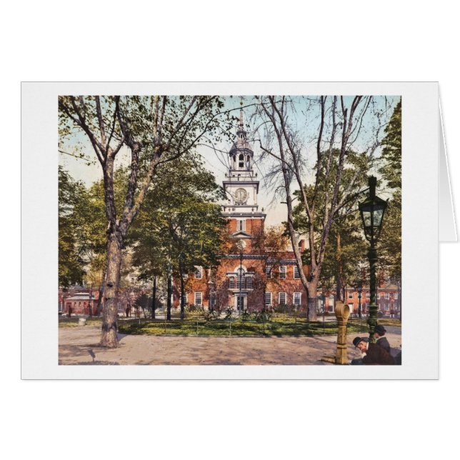 L'indépendance Hall Philadelphie, cru 1900 de PA (Devant horizontal)