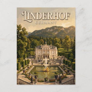 Linderhof Schloss Deutschland Postkarte