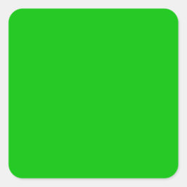 Lindgrün Quadratischer Aufkleber