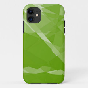 Lindgrüner kubistischer Kristall nahtlos Case-Mate iPhone Hülle