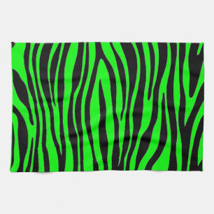 Lindgrünes Zebra Geschirrtuch