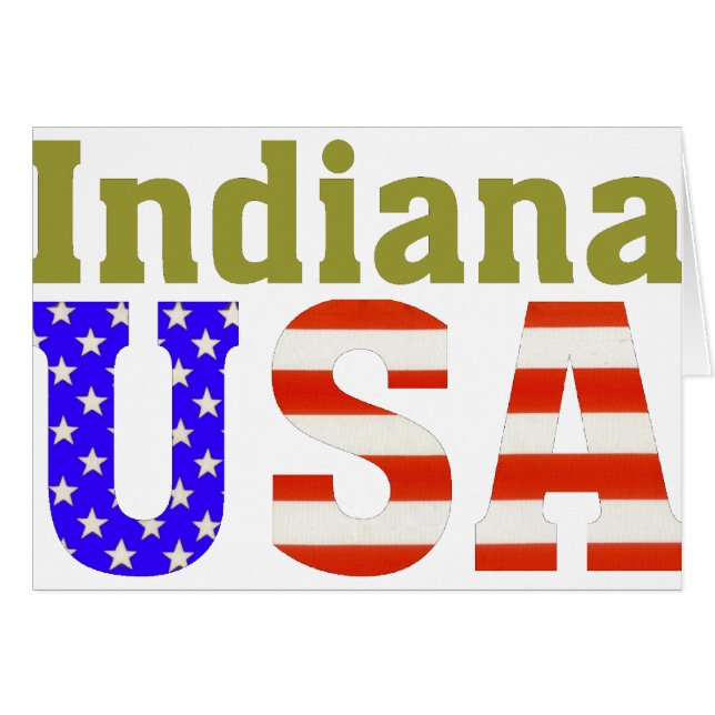 L'Indiana Etats-Unis ! (Devant horizontal)