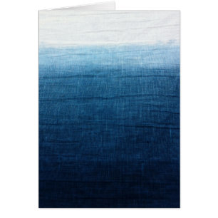 L'indigo Ombre se fanent Shibori teint par