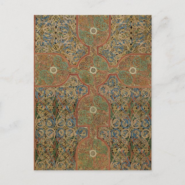 Lindisfarne Celtic Cross Postkarte (Vorderseite)