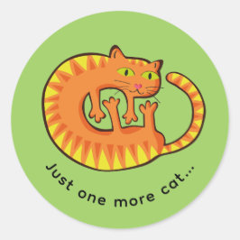Lindo Gato, gatito. Runder Aufkleber