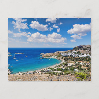 Lindos in Rhodos, Griechenland Postkarte