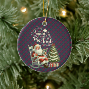 Lindsay Ancien Scottish Tartan Weihnachten Keramik Ornament