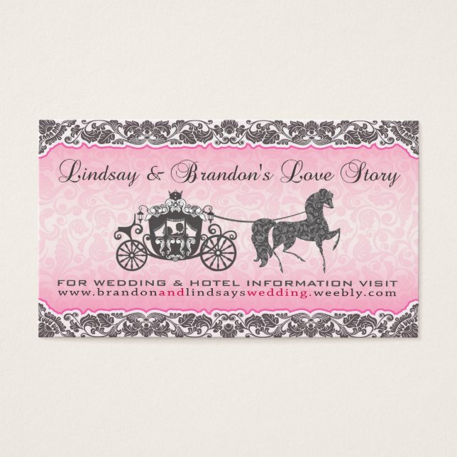 Lindsay & Brandon Rose & Carriage Wedding Design (Vorderseite)