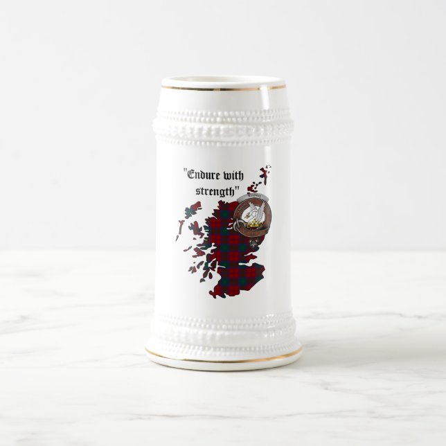 Lindsay Clan Abzeichen Stein Bierglas (Mittel)
