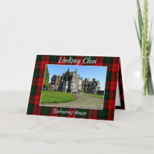 Lindsay Clan Balcarres House Faltkarte