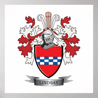 Lindsay Familienwappen Coat of Arms Poster
