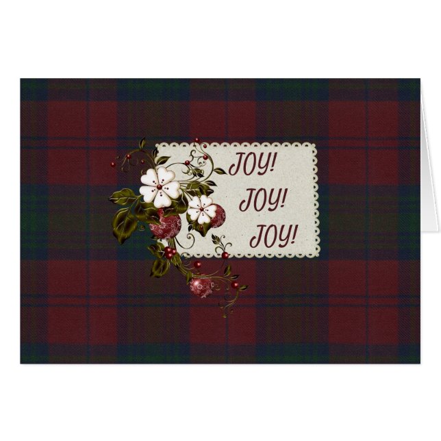 Lindsay Modern Tartan Christmas (Vorderseite (Horizontal))