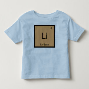 Lindsay Name Chemie Element Periodensystem Kleinkind T-shirt