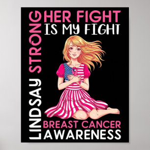 Lindsay Strong Breast Cancer Awareness Ihr Kampf I Poster