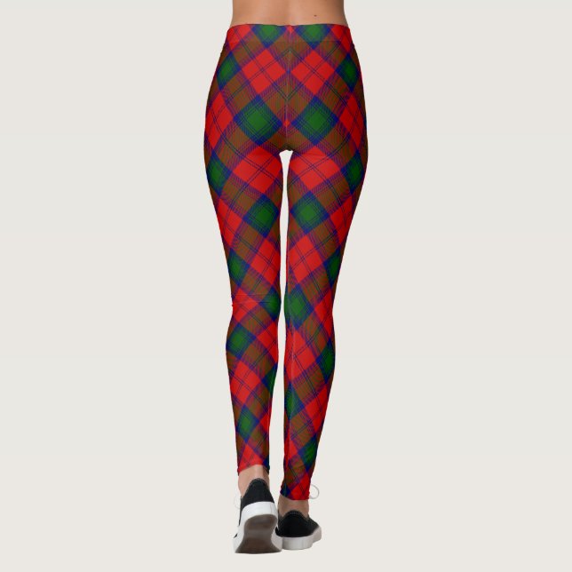Lindsay tartan red green kariert leggings (Rückseite)