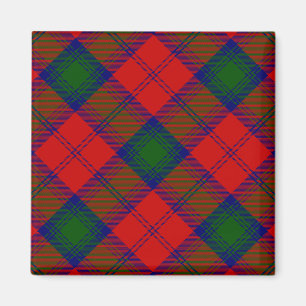 Lindsay tartan red green kariert magnet