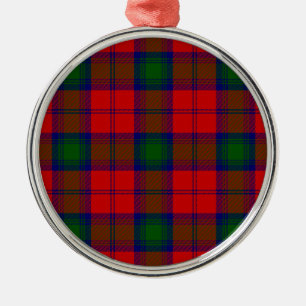 Lindsay tartan red green kariert ornament aus metall