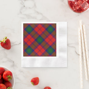 Lindsay tartan red green kariert serviette