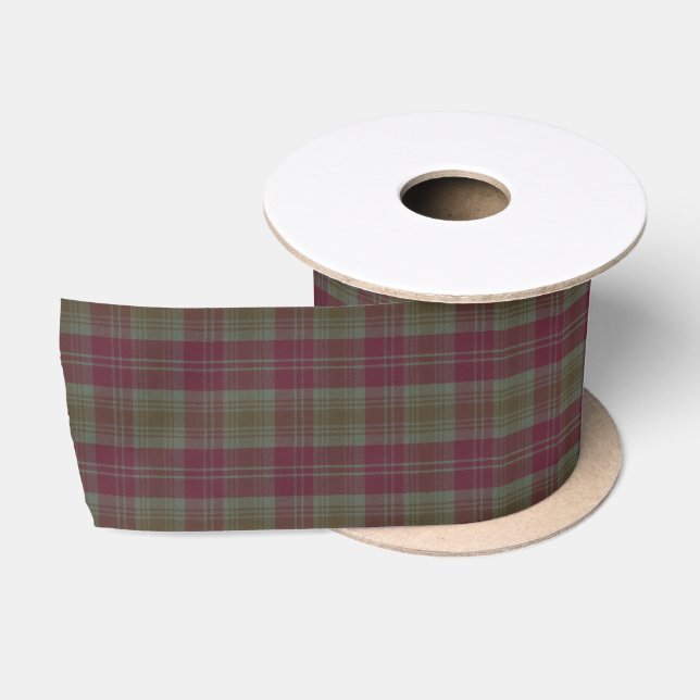 Lindsay Weathered Scottish Clan Tartan Satinband (Spule)