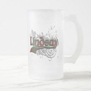 Lindsaytartan-Schmutz Mattglas Bierglas