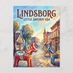 Lindsborg USA Postkarte