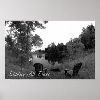 Lindsey & Dave Verlobung Foto Poster