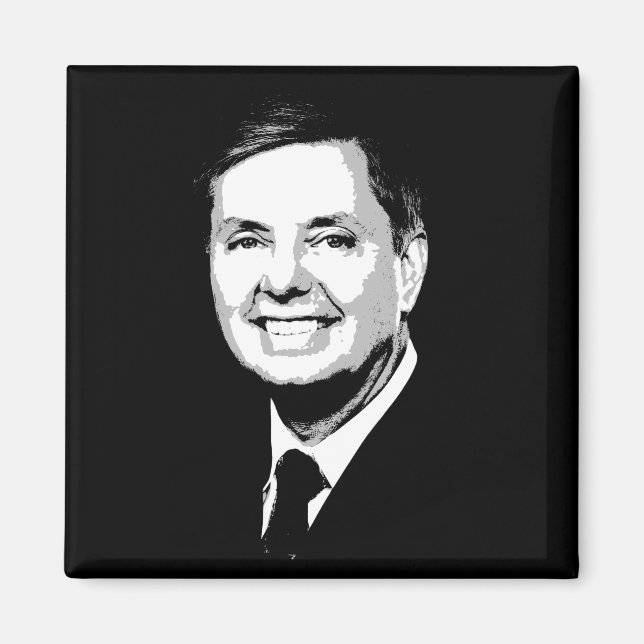 Lindsey Graham Face Magnet (Vorne)
