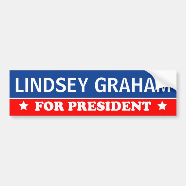 Lindsey Graham für Präsidenten 2016 Autoaufkleber (Vorne)